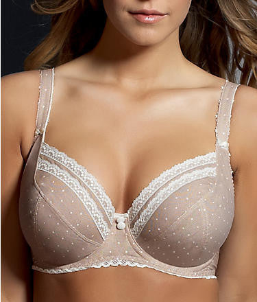 Freya 'Lacey' - Balconette - Plunge - Wired - Cinammon