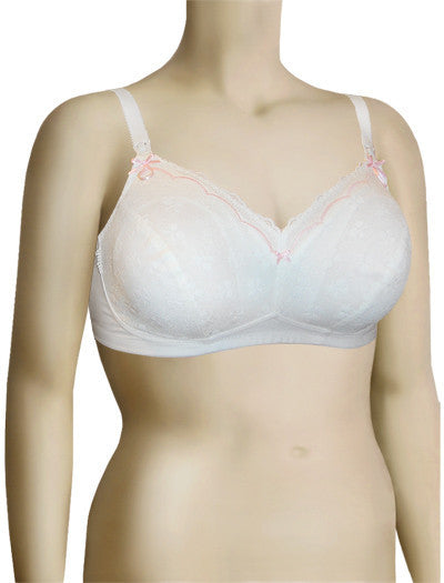 Anita 'Lace' - Nursing - Maternity - Wireless - White